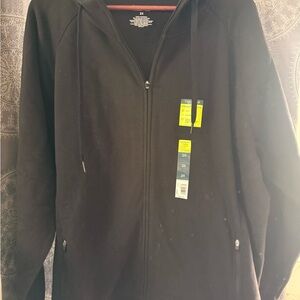 Tek Gear women’s black full-zip hoodie sweater